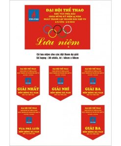 in cờ vải bóng đá