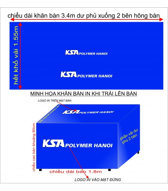 in khăn trải bàn theo thiết kế của khách hàng 5 khan ban ksa