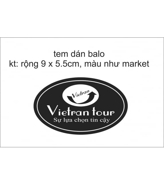 logo – phù hiệu - bảng tên in trên vải keo ủi dán 5 tem dan balo